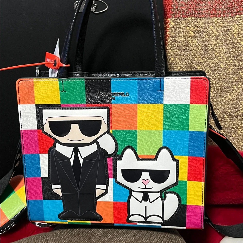 Karl Lagerfeld Multicolor Satchel - Picture 1 of 7